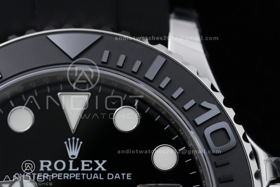 Yacht-Master 226659 Gain Weight VSF 1:1 Best Edition Black Dial On Oysterflex Strap DD3235 (Free Sprung Look)