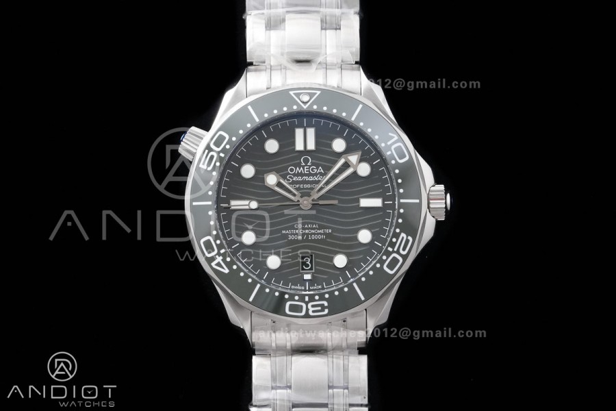 Seamaster Diver 300M Green Ceramic Bezel (Free Sprung) ORF 1:1 Green Dial On SS Bracelet Asian Super Clone 8800