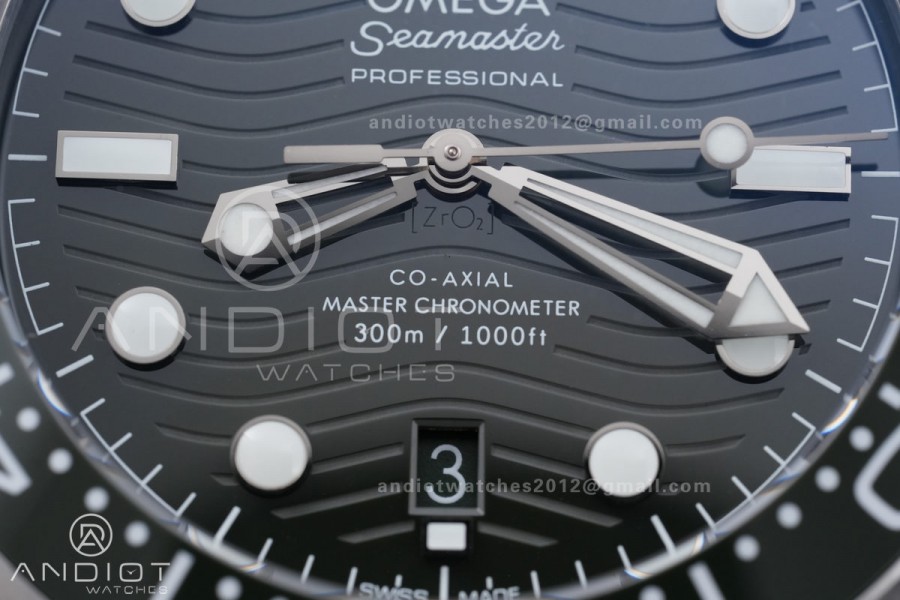 Seamaster Diver 300M Green Ceramic Bezel (Free Sprung) ORF 1:1 Green Dial On SS Bracelet Asian Super Clone 8800