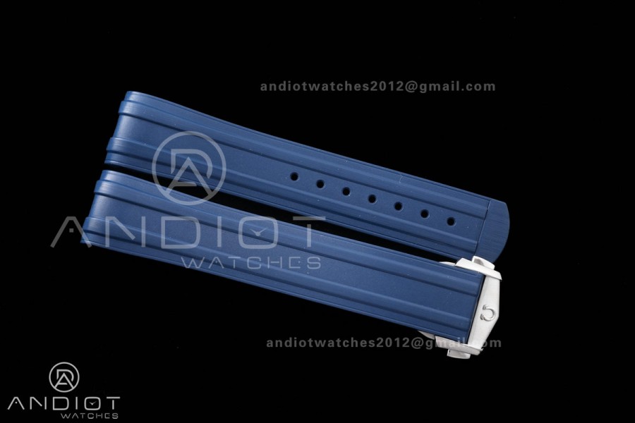 Seamaster Diver 300M Blue Ceramic Bezel Free Sprung ORF 1:1 Blue Dial On SS/RG Bracelet Asian Super Clone 8800
