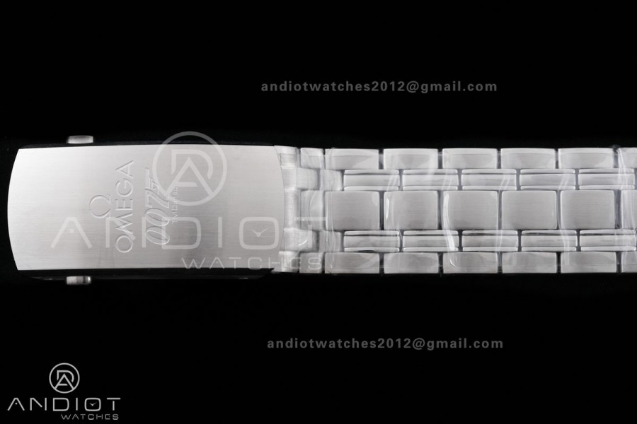 Seamaster Diver 300M 007 Free Sprung ORF 1:1 Black Dial On SS/RG Bracelet Asian Super Clone 8800