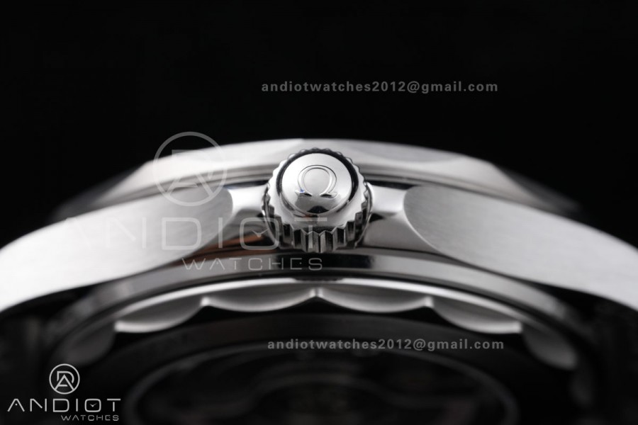 Seamaster Diver 300M Black Ceramic Bezel Free Sprung ORF 1:1 Black Dial On SS Bracelet Asian Super Clone 8800