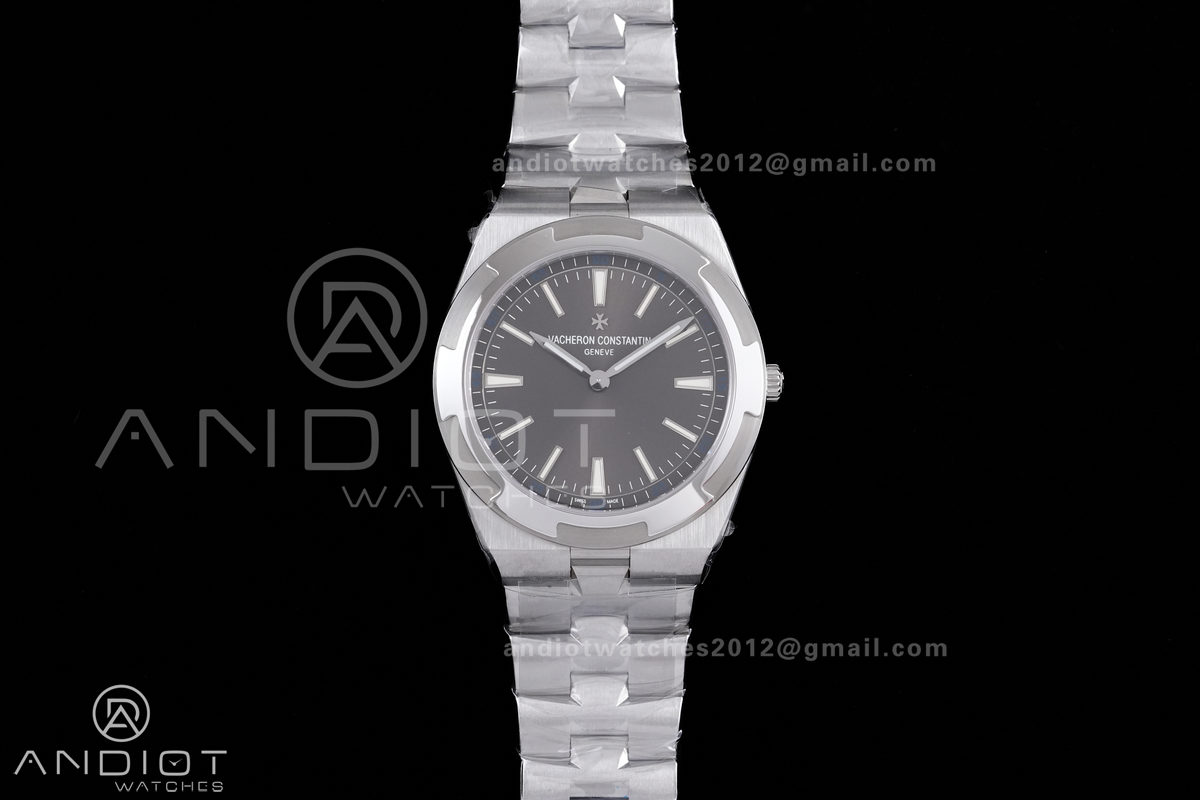 Overseas Ultra-Thin 2000V 8F Best Edition Grey Dial on SS Bracelet A1120