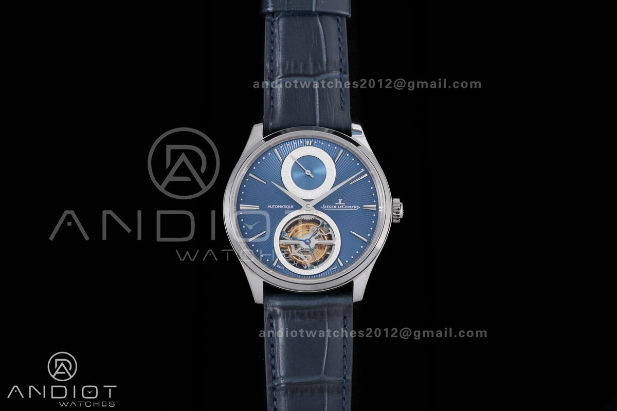Master Ultra Thin Tourbillon 13234E1 APSF Best Edition on Blue Leather Strap