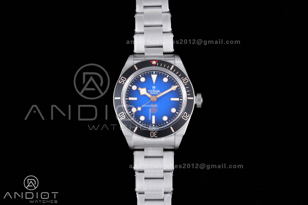 Black Bay Fifty Eight Inter Milan's SS ZF 1:1 Best Edition Blue Dial on SS Bracelet A2824