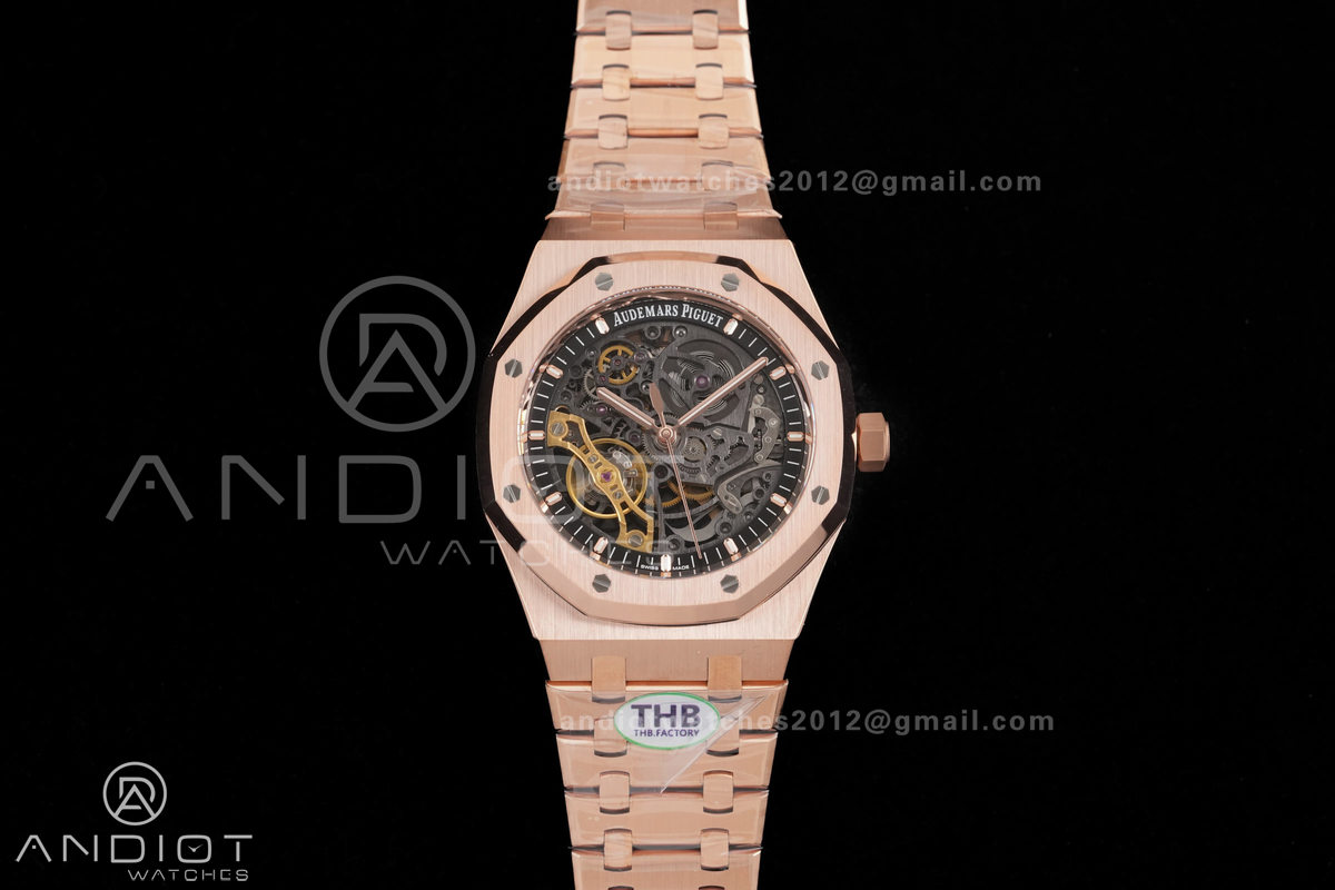 Royal Oak 41mm Openworked 15407 RG THBF 1:1 Best Edition on RG Bracelet SA3132 V2