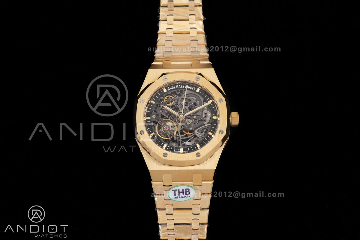 Royal Oak 41mm Openworked 15407 YG THBF 1:1 Best Edition on YG Bracelet SA3132 V2