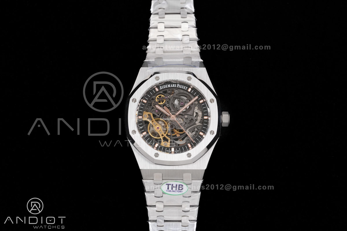 Royal Oak 41mm Openworked 15407 SS THBF 1:1 Best Edition on SS Bracelet SA3132 V2