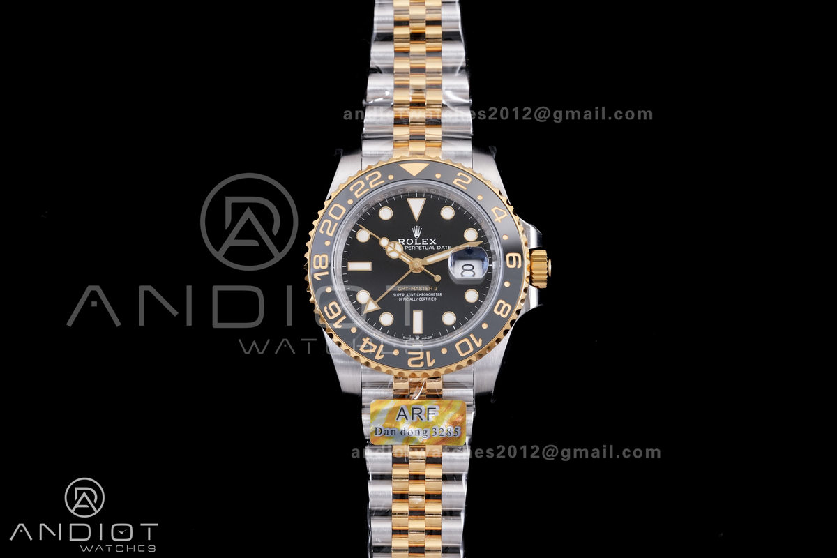 GMT Master II 126713 GRNR ARF 1:1 Zombie Best Edition Black Dial on Jubilee Bracelet DD3285