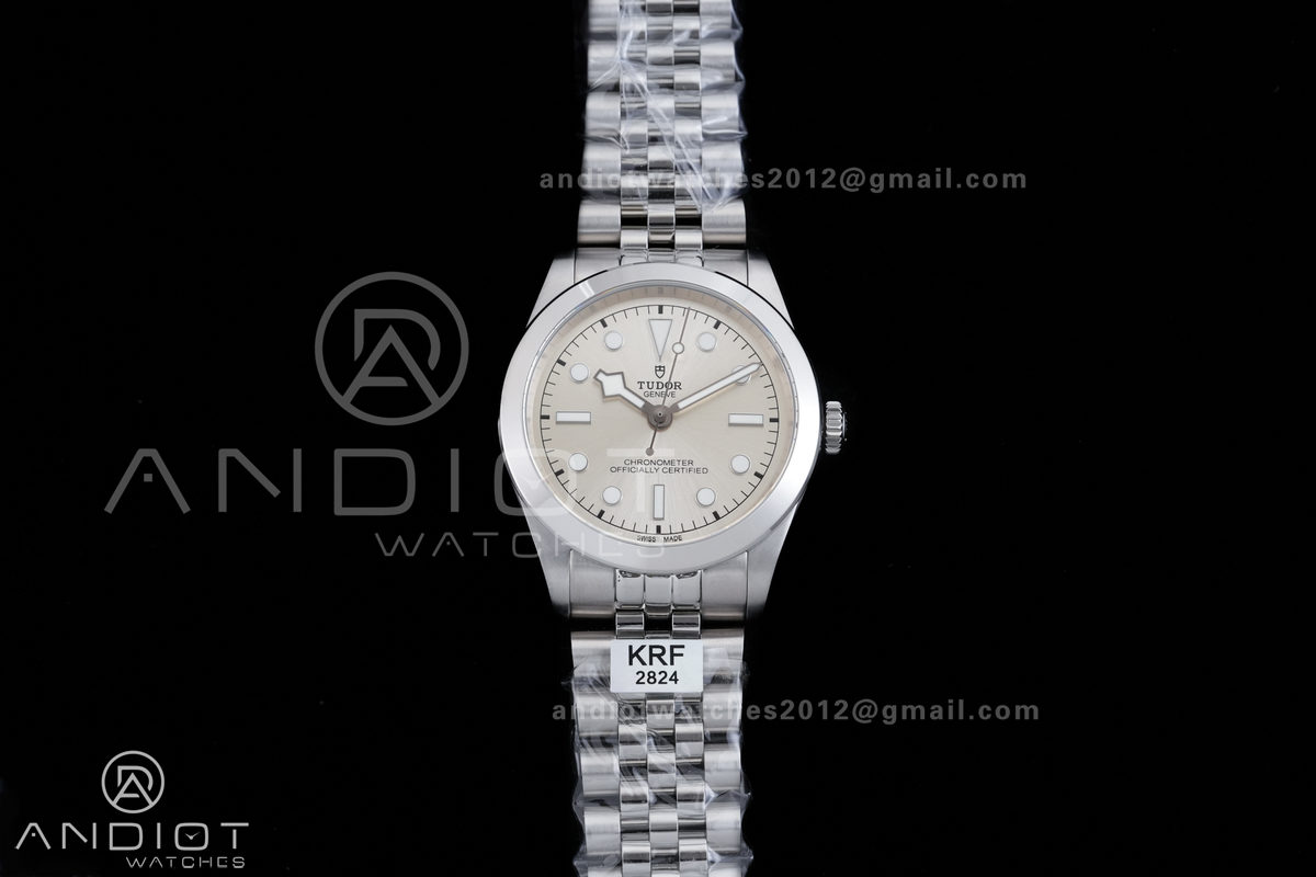 Black Bay 39mm SS KRF 1:1 Best Edition Sliver Dial on Jubilee Bracelet A2824