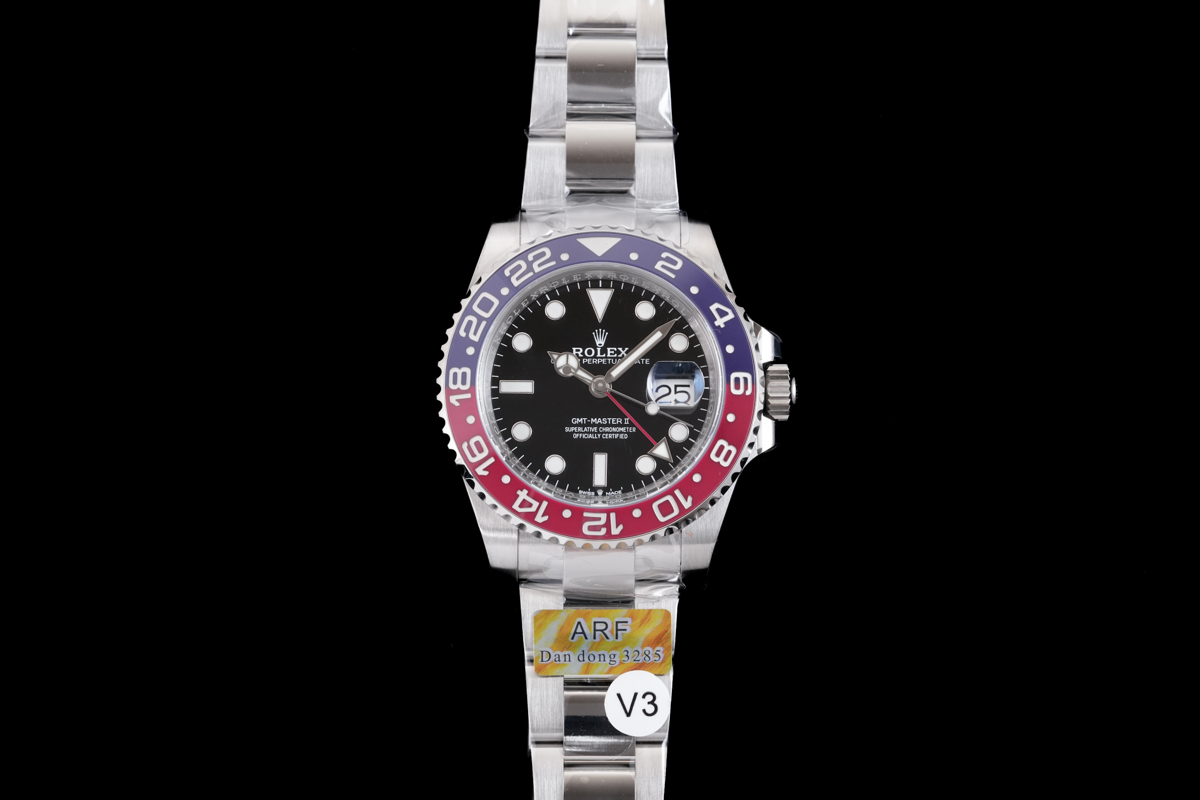 GMT-Master II 126710 BLRO Blue/Red Ceramic ARF 1:1 Best Edition Black Dial On Oyster Bracelet DD3285 CHS