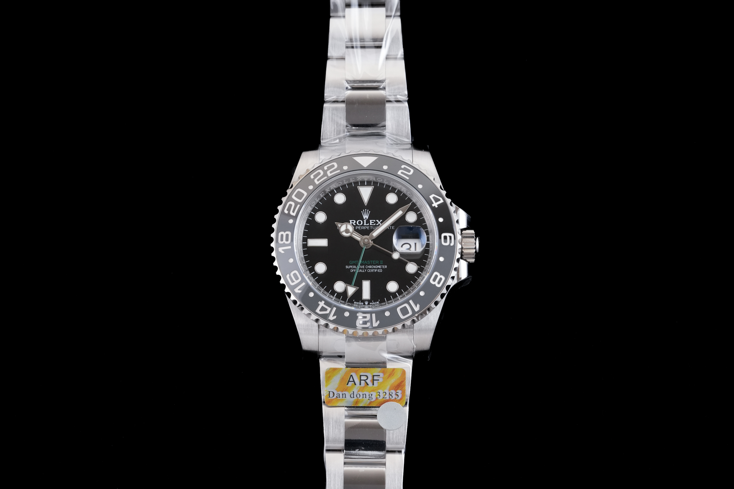 GMT-Master II 126710 GRNR Black/Gray Ceramic ARF 1:1 Bruce Wayne Best Edition Black Dial On Oyster Bracelet DD3285