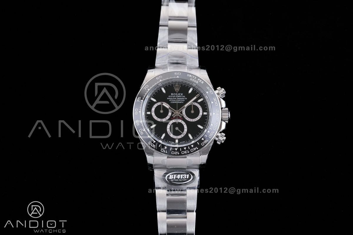 Daytona 126500 BTF 1:1 Best Edition 904L Steel Black Dial On SS Bracelet DD4131 V3