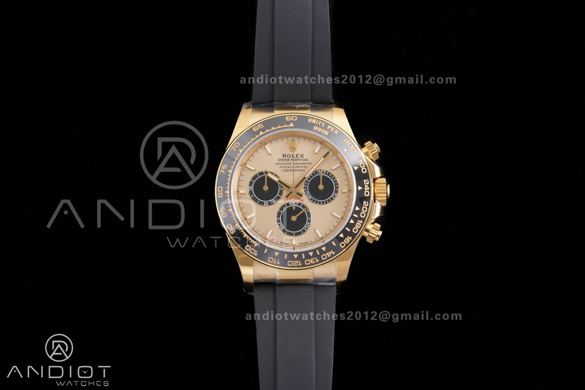 Daytona 126518 RCF 1:1 Best Edition YG/Black Dial on Oysterflex Strap SH4131