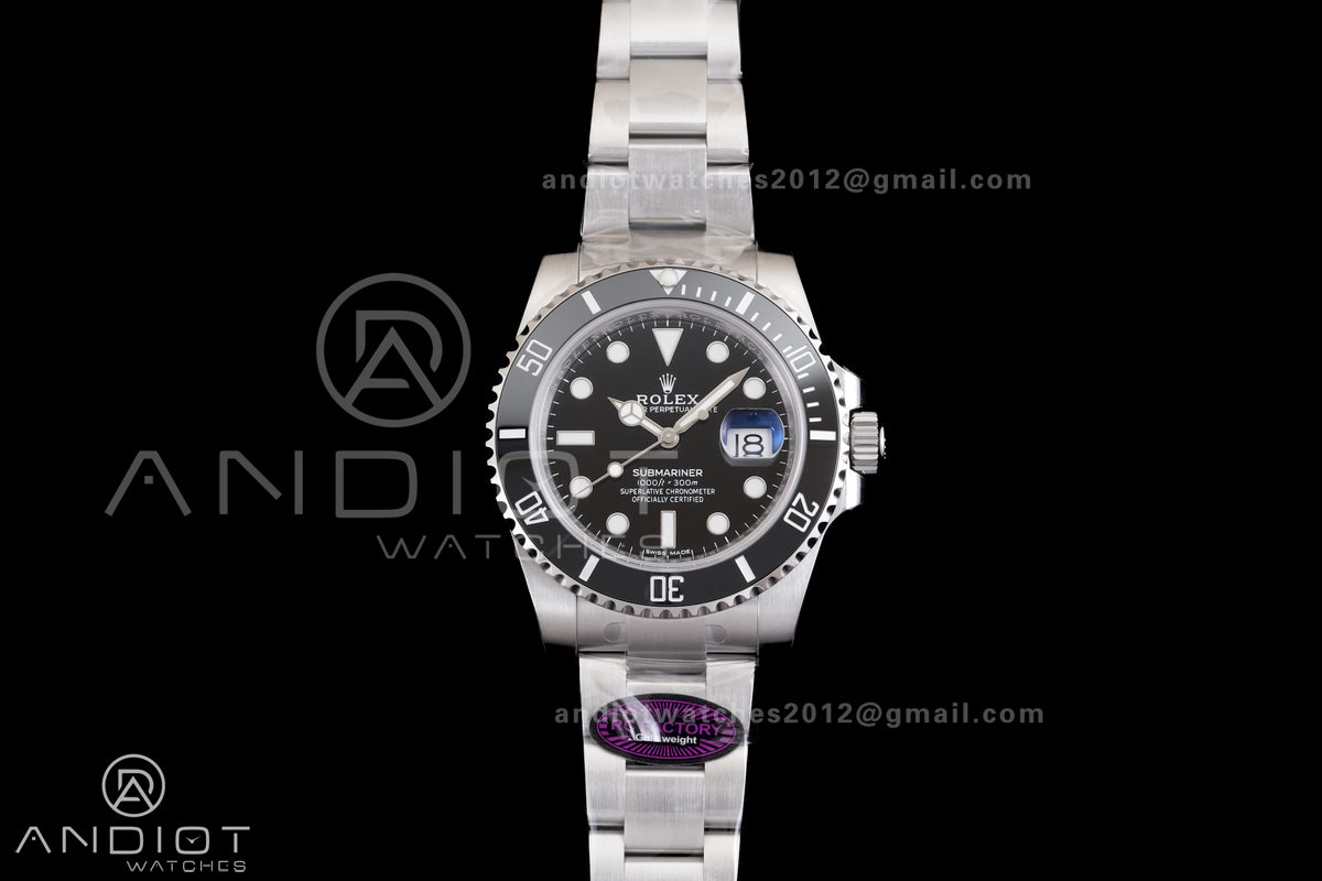 Submariner 116610 LN Black Ceramic 904L Steel RCF 1:1 Best Edition DD3135