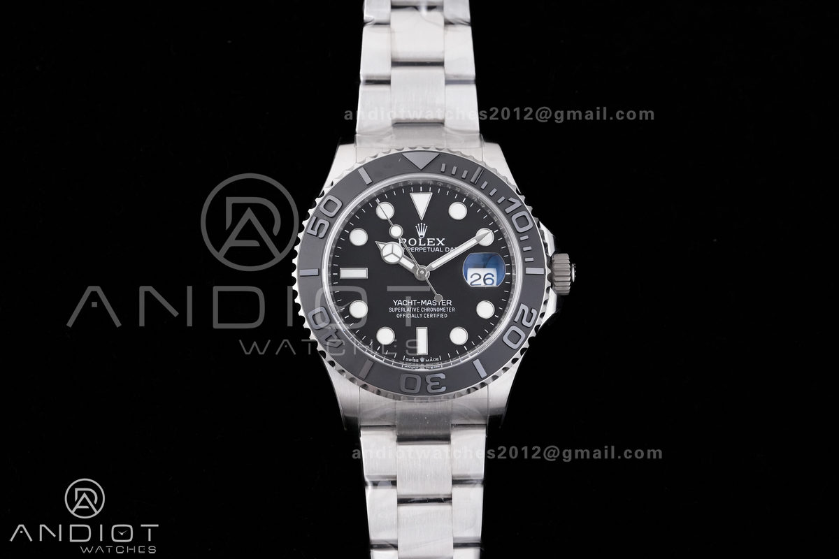 Yacht-Master 226627 Titanium Clean Plus 1:1 Best Edition Black Dial on Titanium Bracelet DD3235