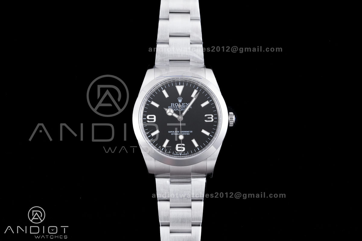 Explorer I 224270 40mm EWEF 1:1 Best Edition Black Dial on SS Bracelet A3230