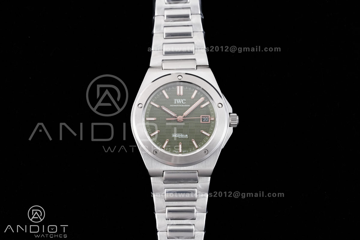 GH Factory IWC Ingenieur IW328908 Green Dial On SS Automatic Miyota 9015