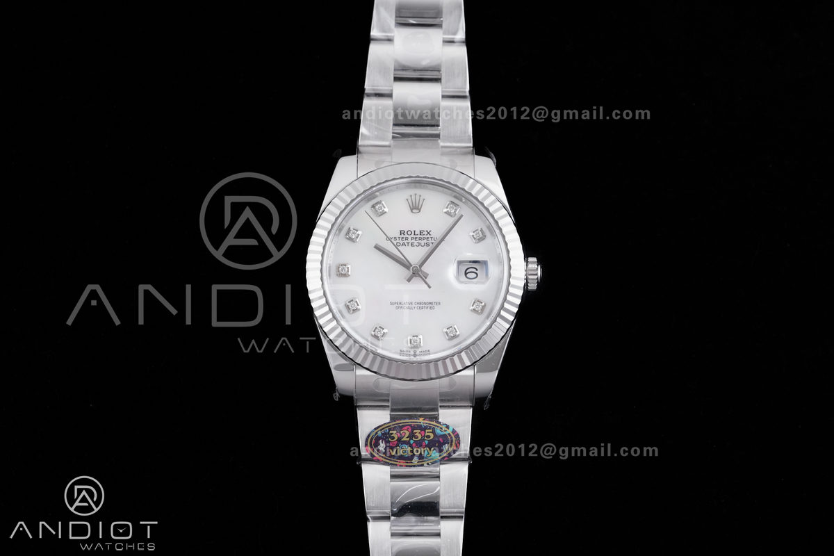 DateJust 41 126334 904L SS VF 1:1 Best Edition White MOP Dial on Oyster Bracelet DD3235