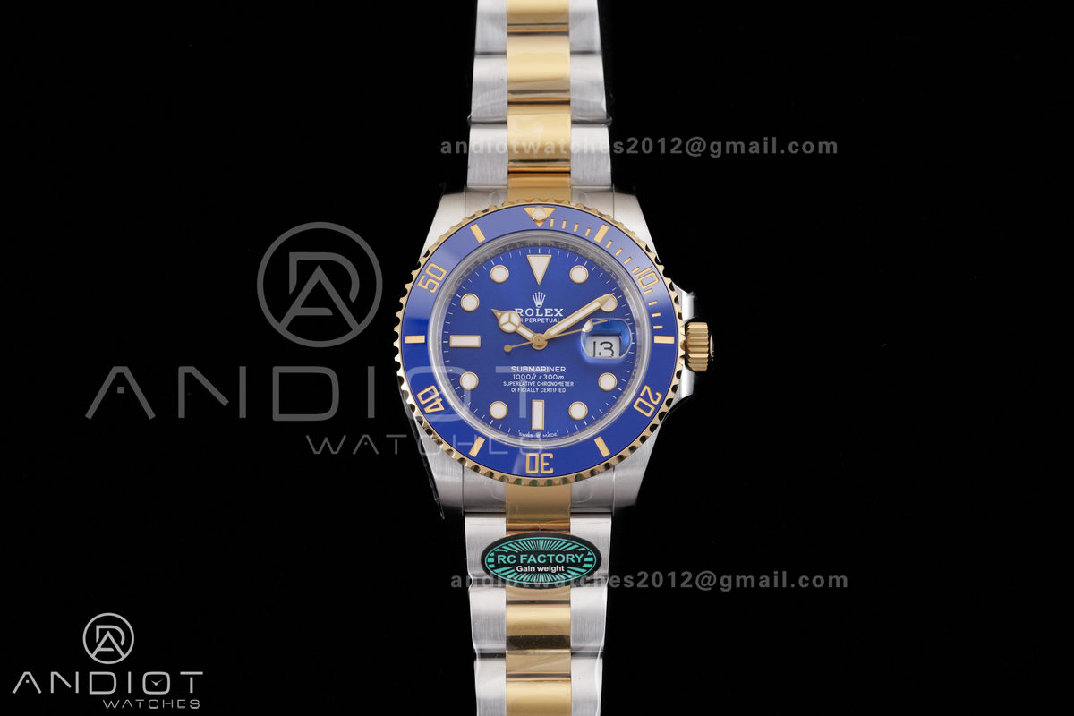 Submariner 126613LB RCF 1:1 Best Edition Blue Dial On SS/YG Bracelet SH3235 Gain Weight （176g）	