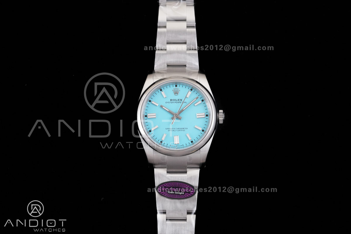 Oyster Perpetual 126000 36mm RCF 1:1 Best Edition 904L Steel Tiffany Blue Dial VR3230