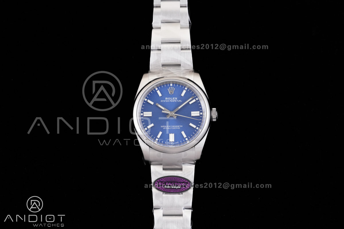 Oyster Perpetual 126000 36mm RCF 1:1 Best Edition 904L Steel Blue Dial VR3230