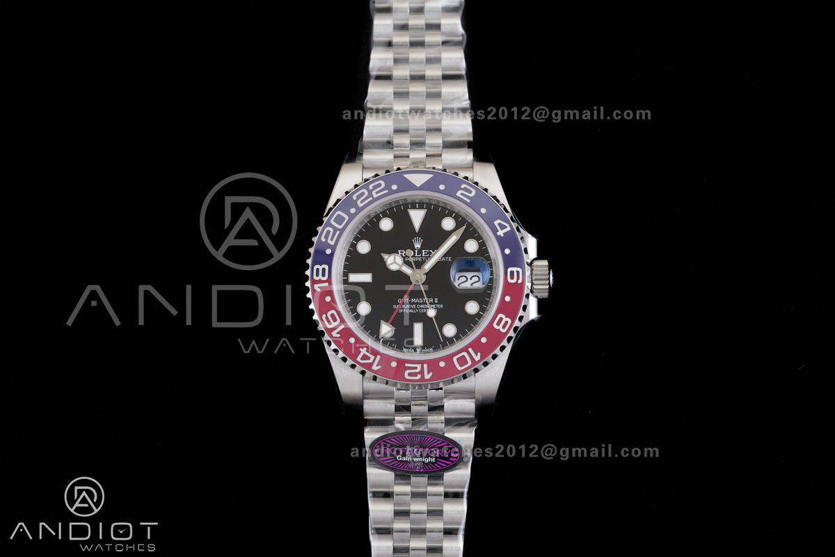 GMT-Master II 126710 BLRO 904L RCF 1:1 Pepsi Best Edition on Jubilee Bracelet SH3285