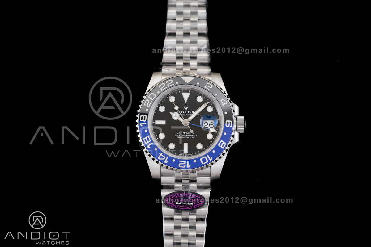 GMT-Master II 126710 BLNR 904L RCF 1:1 Batgirl Best Edition on Jubilee Bracelet SH3285