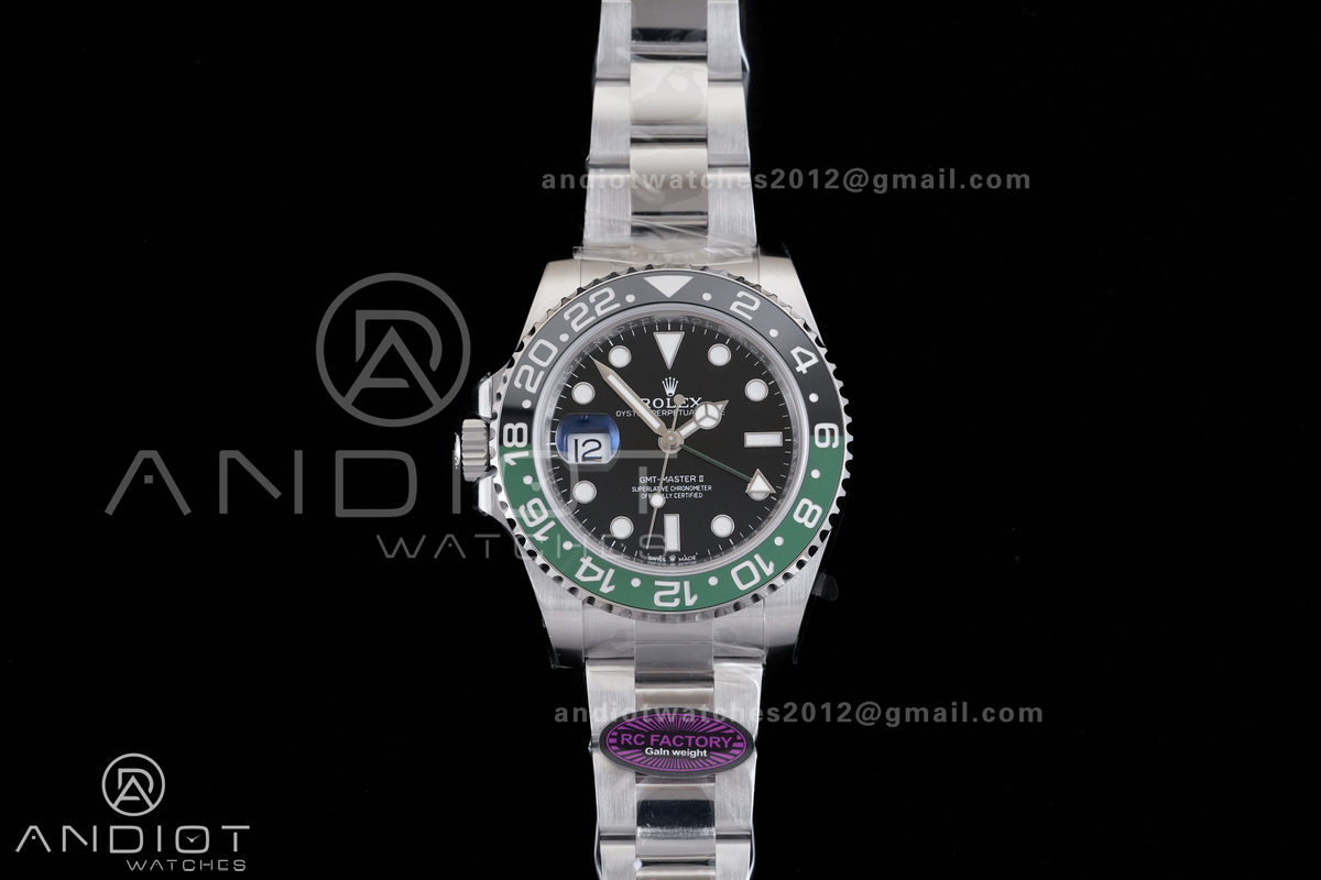 GMT-Master II 126720 VTNR 904L Steel RCF 1:1 Sprite Best Edition on Jubilee Bracelet SH3285