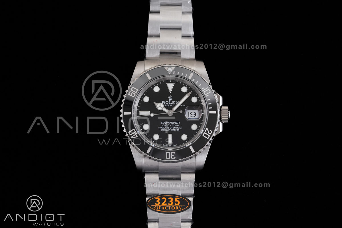 Submariner 41mm 126610 LN Black Ceramic 904L Steel QF 1:1 Best Edition QF3235