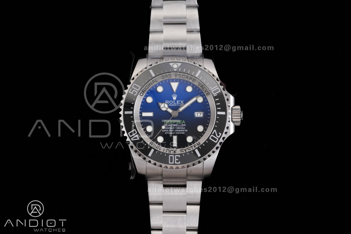 Sea Dweller DeepSea D-Blue 126660 QF 1:1 James Cameron Best Edition 904L SS Case and Bracelet QF3235