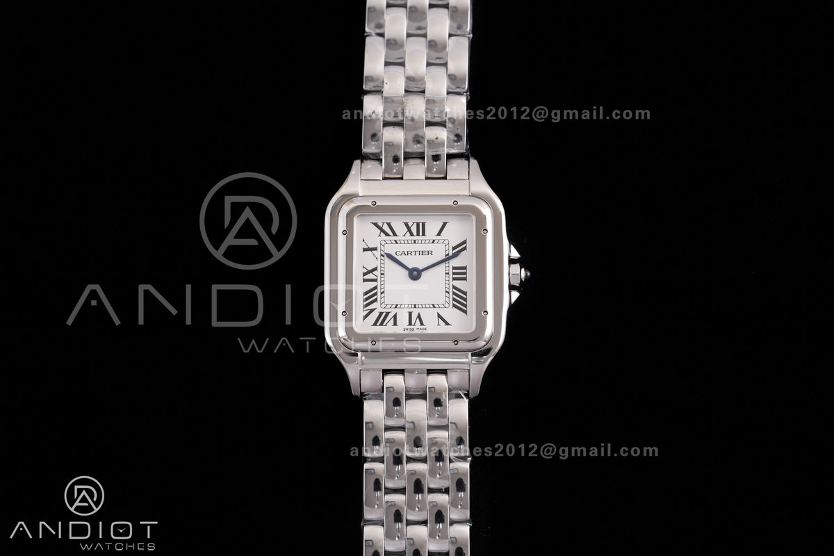 Panthère 31mm BVF 1:1 Best Edition SS White Dial on SS Bracelet Ronda Quartz