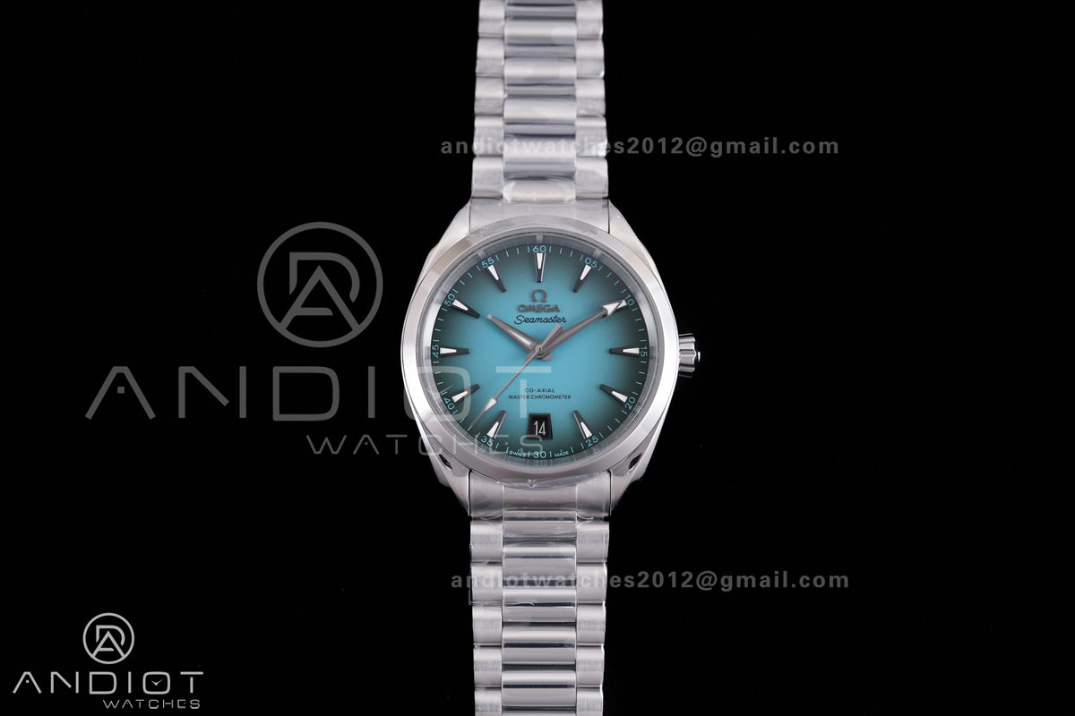 Aqua Terra 150M SS VSF 1:1 Best Edition 38mm Turquoise Dial on SS Bracelet A8800 Super Clone