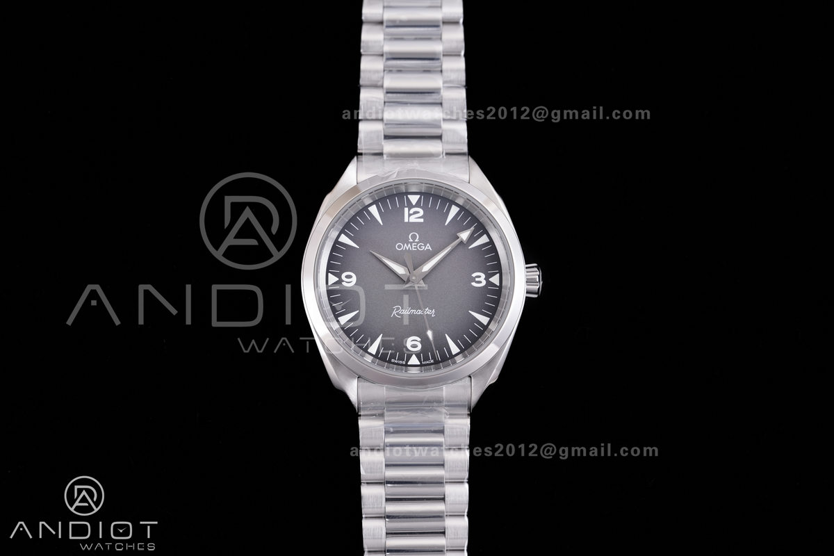 Aqua Terra 150M Master 38mm SS VSF Rail Master 1:1 Best Edition Gray Ombre Dial On SS Bracelet Super Clone A8800