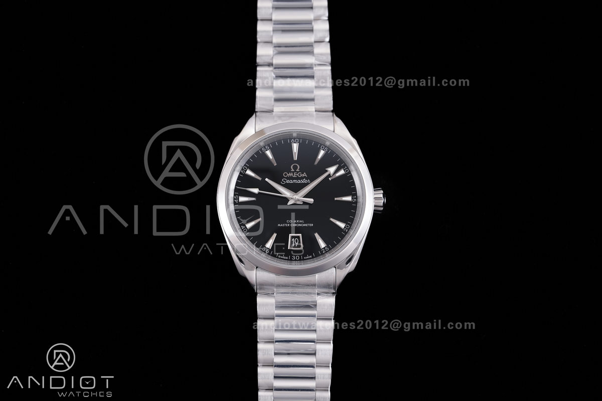 Aqua Terra 150M Master 38mm SS VSF 1:1 Best Edition Black Dial On SS Bracelet Super Clone A8800