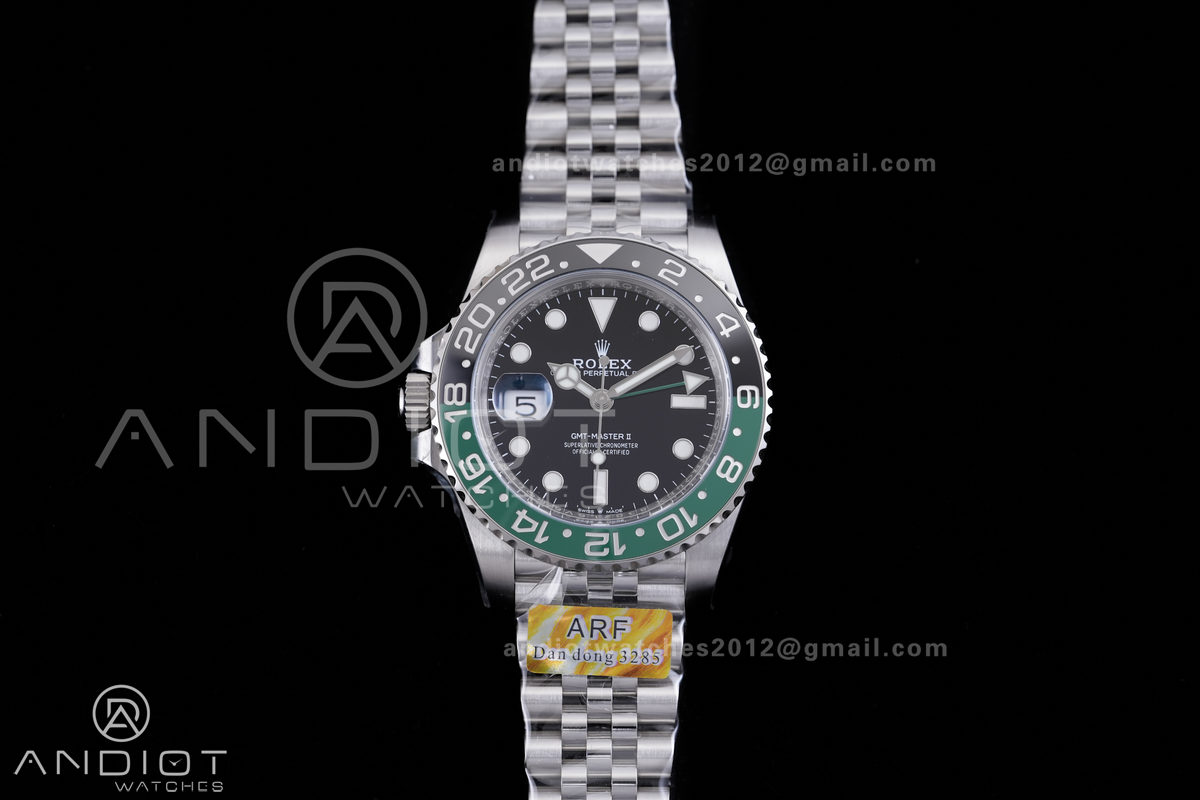 GMT-Master II 126720 VTNR Black/Green Ceramic ARF 1:1 Best Edition Black Dial On Jubilee Bracelet DD3285 CHS