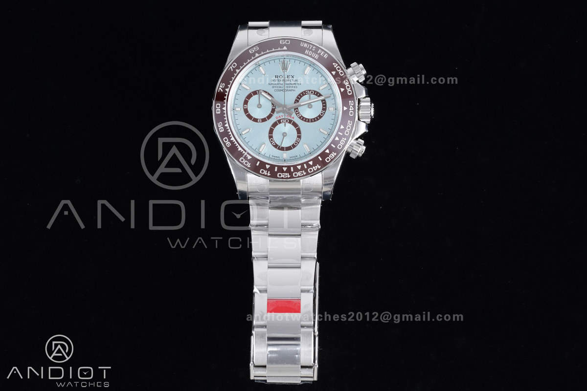 Daytona 126506 VSF 1:1 Best Edition 904L Steel Ice Blue Dial on SS Braclet VS4131 V3 (Weighted)