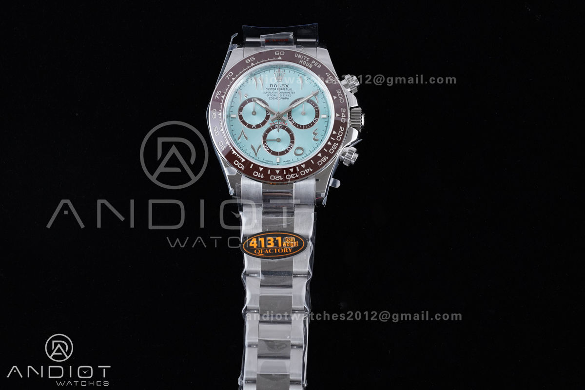 Daytona 126506 QF 1:1 Best Edition Ice Blue Arabic Dial on SS Bracelet QF4131 V6 (Gain Weight)
