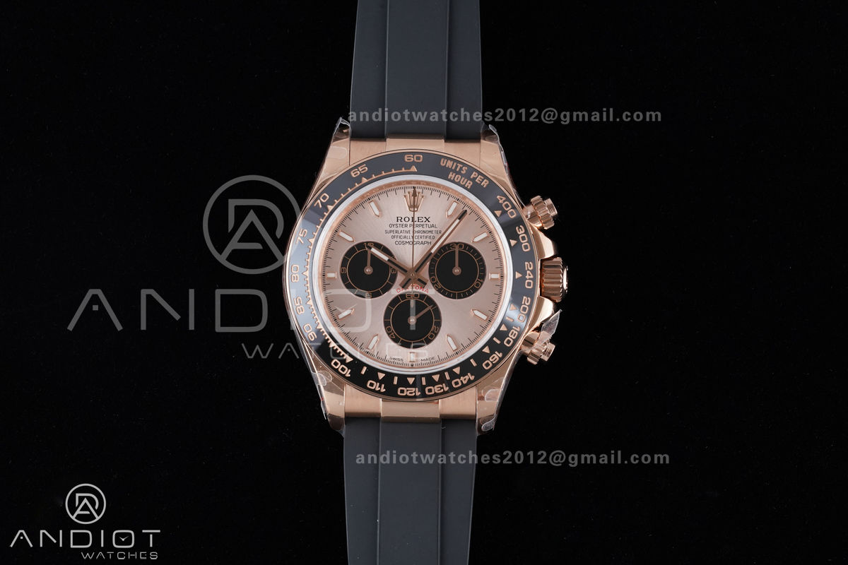 Daytona 126515 QF 1:1 Best Edition RG/Black Dial on Oysterflex Strap QF4131 V10 (Weighted)