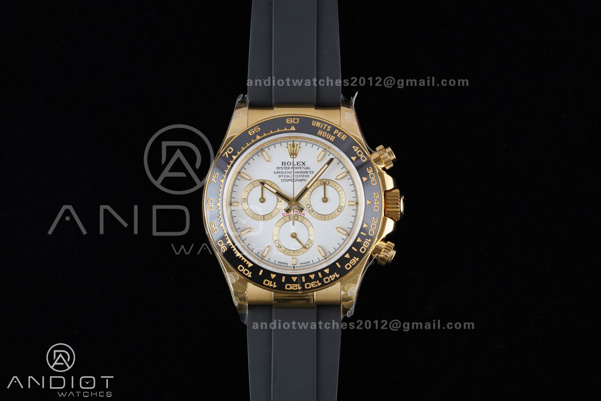 Daytona 126518 QF 1:1 Best Edition White Dial on Oysterflex Strap QF4131 V10 (Gain Weight)