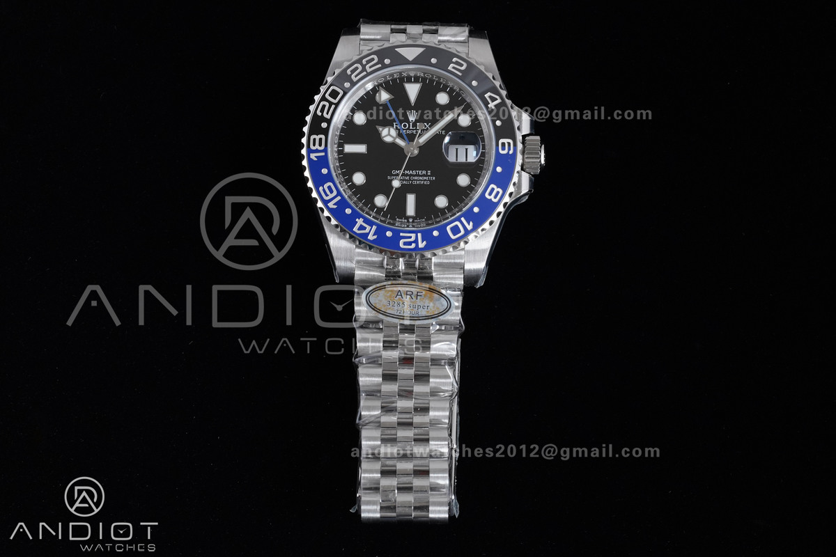 GMT Master II 126710 BLNR 904L SS ARF Batgirl 1:1 Best Edition New SH3285 On Jubilee Bracelet V2