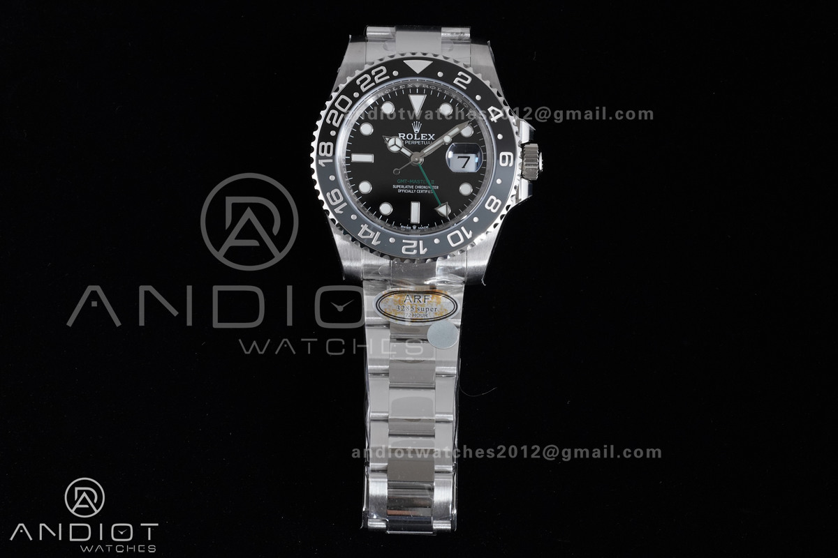 GMT-Master II 126710 GRNR Gray/Black Ceramic 904L ARF Bruce Wayne 1:1 Best Edition on Oyster Bracelet New SH3285 V2
