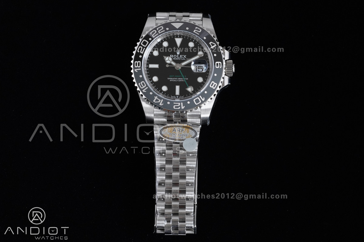 GMT-Master II 126710 GRNR Gray/Black Ceramic 904L ARF Bruce Wayne 1:1 Best Edition on Jubilee Bracelet New SH3285 V2