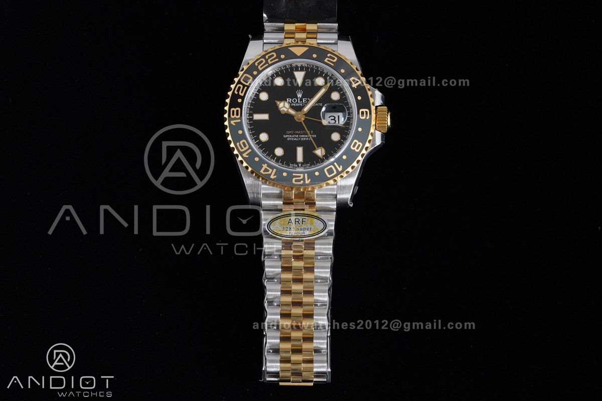 GMT Master II 126713 GRNR ARF Best Edition Black Dial on SS/YG Jubilee Bracelet New SH3285 V2