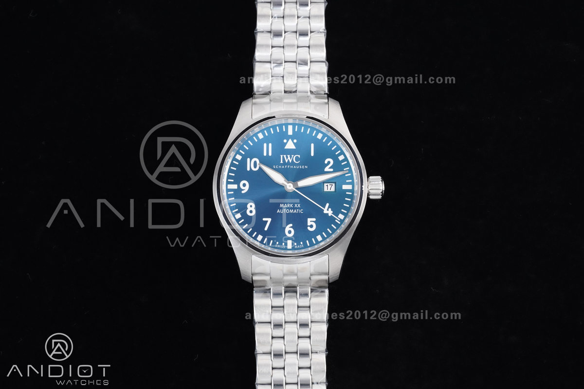 Mark XX A7F 1:1 Best Edition Blue Dial on SS Bracelet Asian2892
