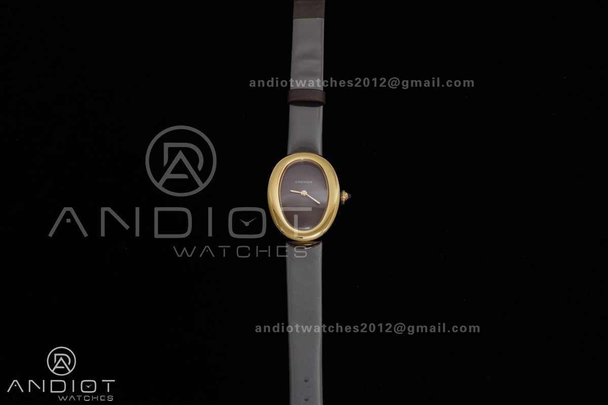 Baignoire Watch YG AF 1:1 Best Edition Brown Dial on Brown  Strap RONDA Quartz