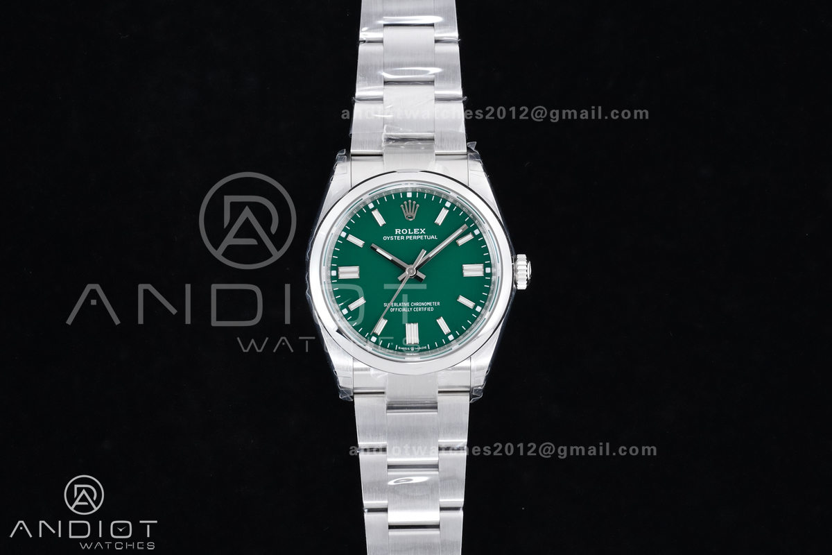 Oyster Perpetual 126000 36mm VSF 1:1 Best Edition 904L Steel Green Dial DD3230 V2