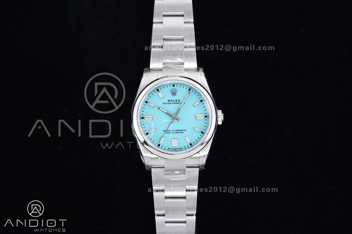 Oyster Perpetual 126000 36mm VSF 1:1 Best Edition 904L Steel Tiffany Blue Dial DD3230 V2