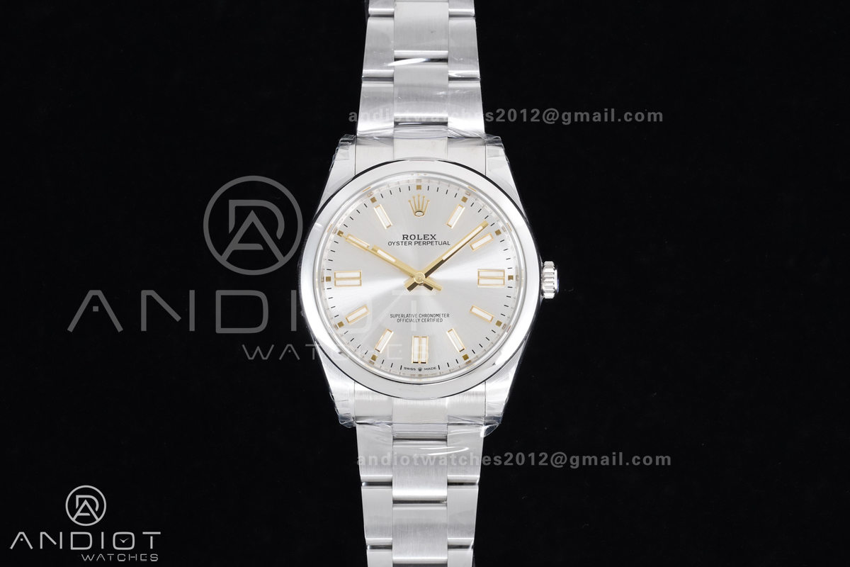 Oyster Perpetual 124300 41mm VSF 1:1 Best Edition 904L Steel Silver Dial DD3230 V2