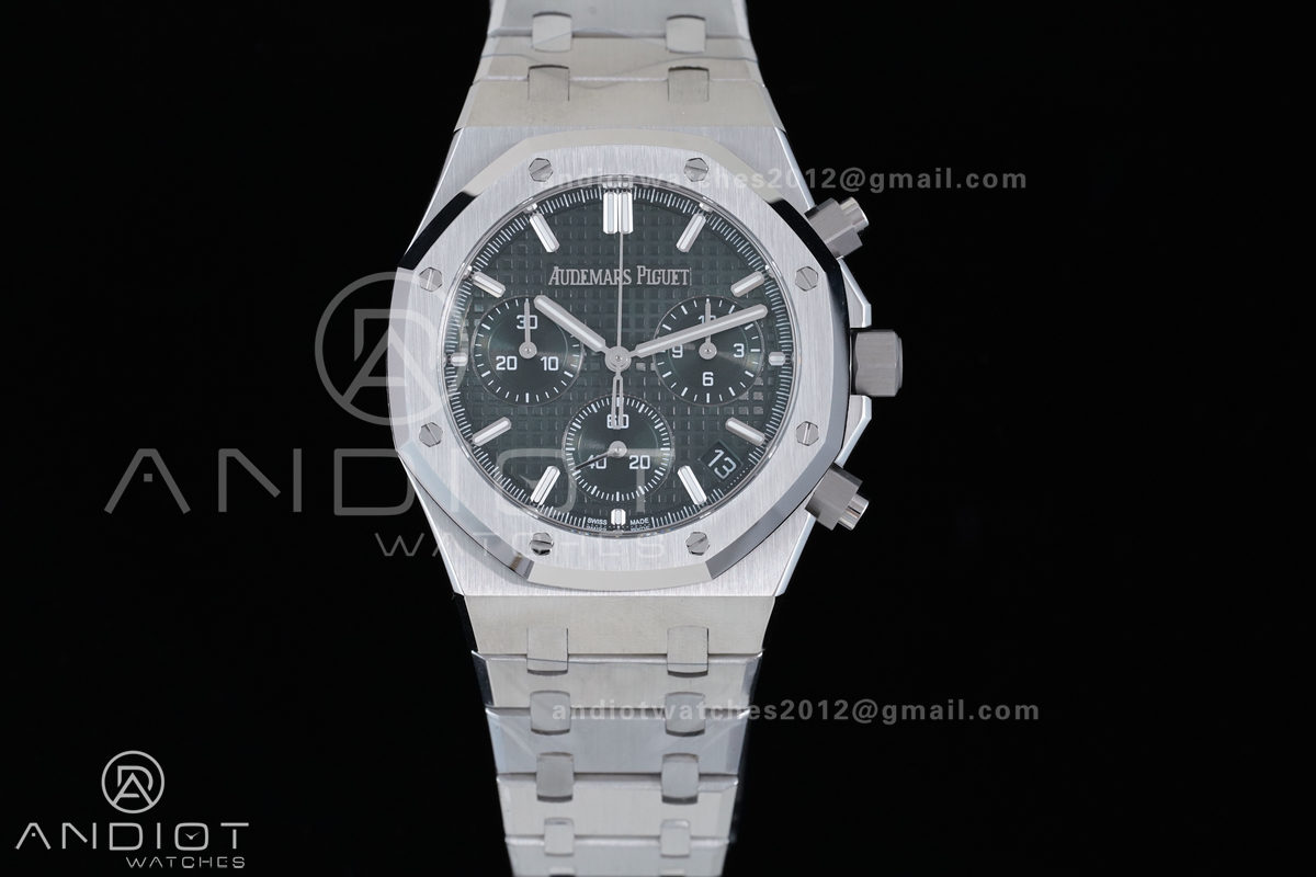 Royal Oak Chrono 26240 SS APSF 1:1 Best Edition Green Dial on SS Bracelet SA4401 Super Clone